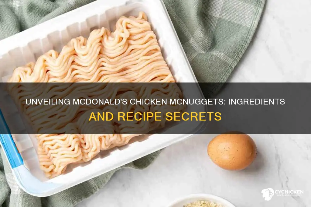 what are chicken mcnuggets made of at mcdonalds