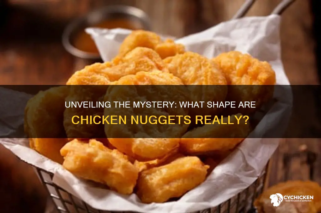 what are chicken nuggets shaped like
