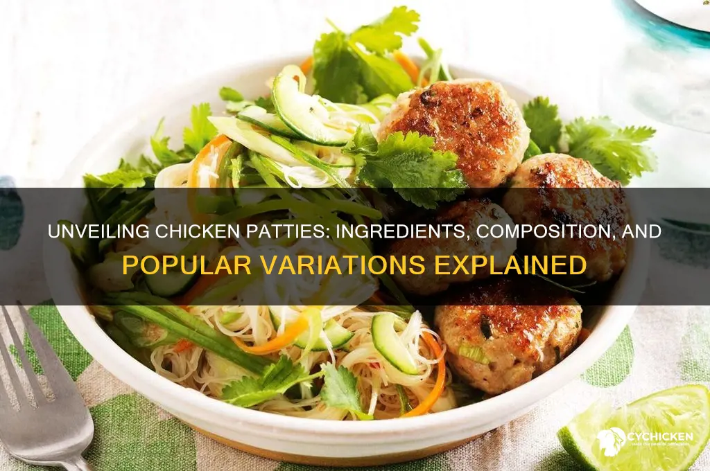 what are chicken patties made out of