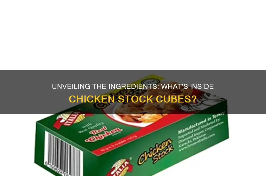 what are chicken stock cubes made of