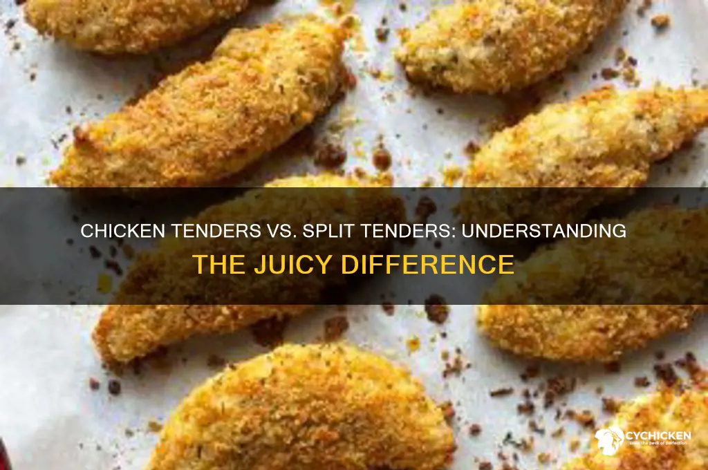 what are chicken tenders and split tenders