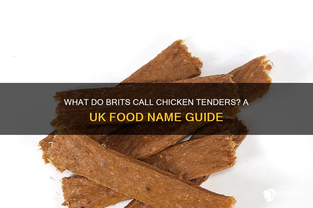 what are chicken tenders called in england