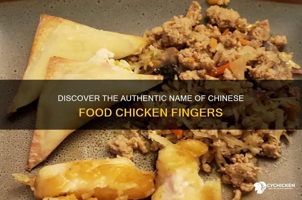 what are chinese food chicken fingers called