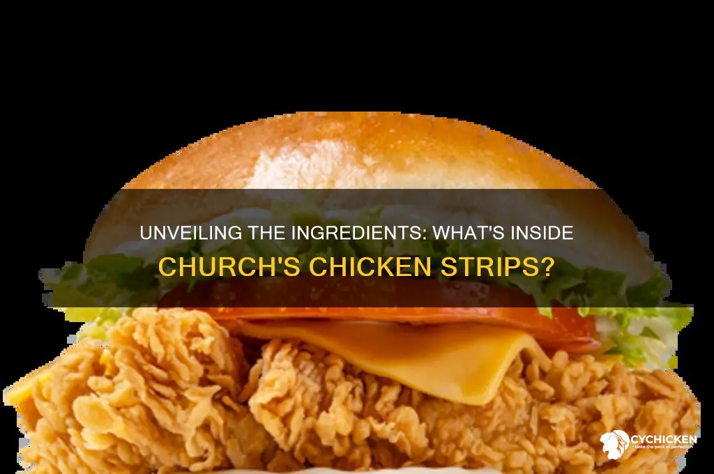 what are churches chicken strips made of