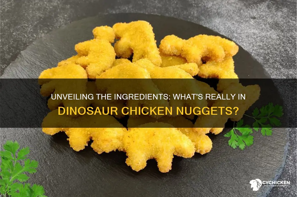 what are dinosaur chicken nuggets made out of