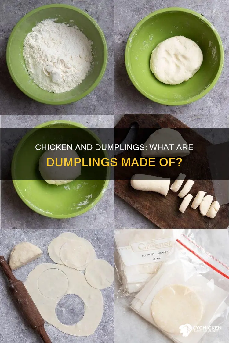 what are dumplings in chicken and dumplings made of