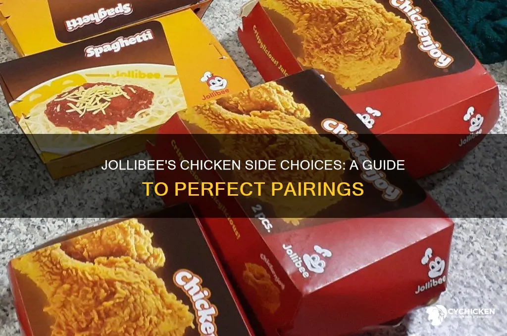 what are jollibee side choices for chicken