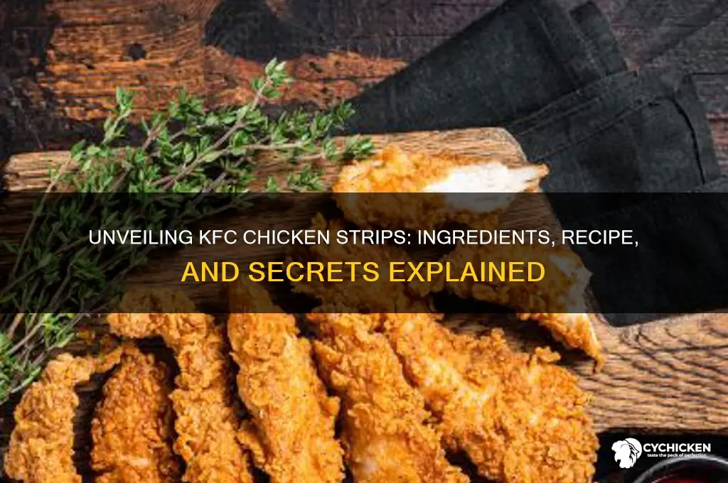 what are kfc chicken strips made of