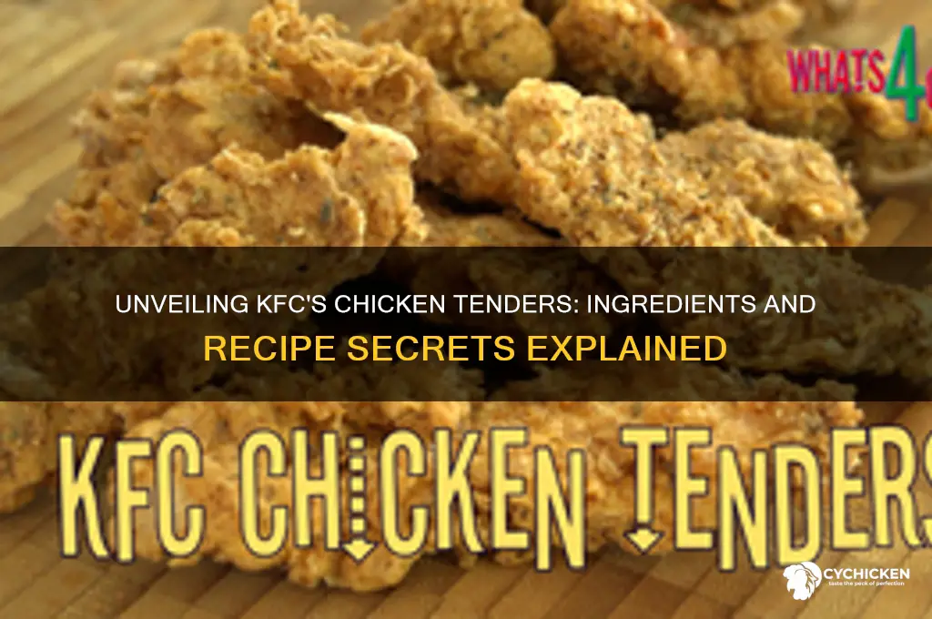 what are kfc chicken tenders made from