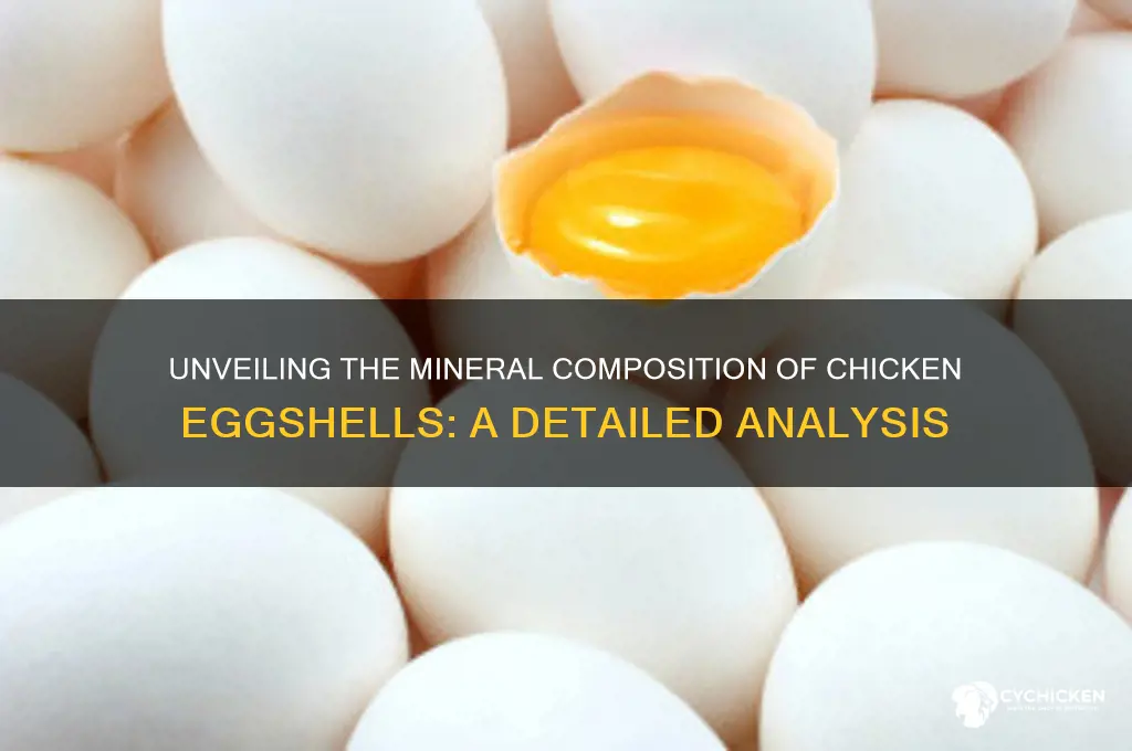what are minerals chicken shells made from