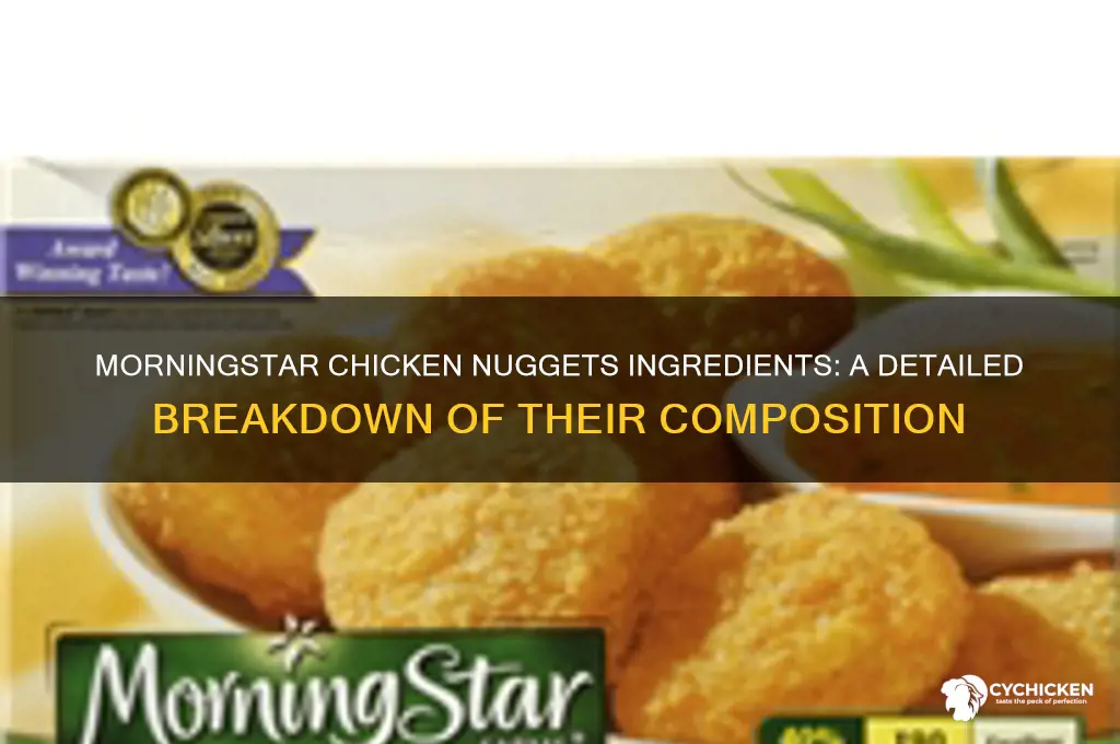 what are morningstar chicken nuggets made of