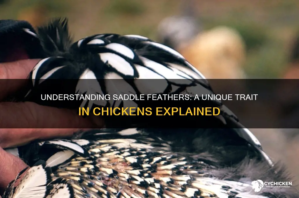 what are saddle feathers on a chicken