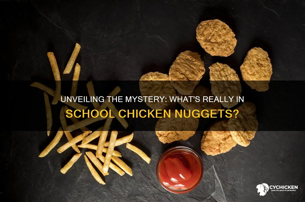 what are school chicken nuggets made of