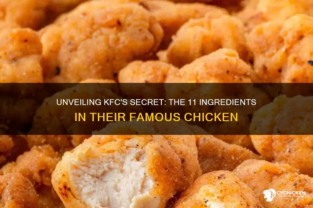 what are the 11 ingredients in kfc chicken
