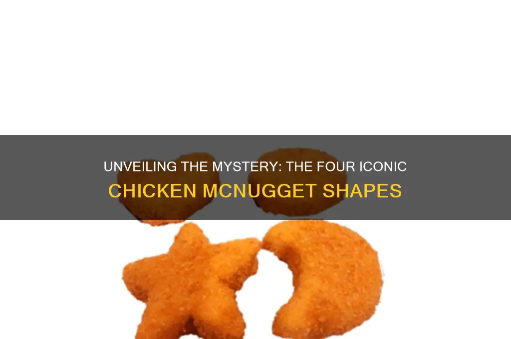 what are the 4 chicken mcnugget shapes