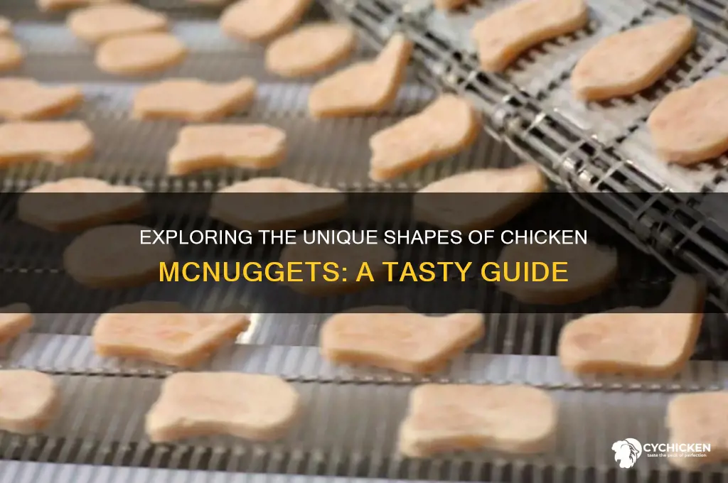what are the 4 shapes of chicken mcnuggets