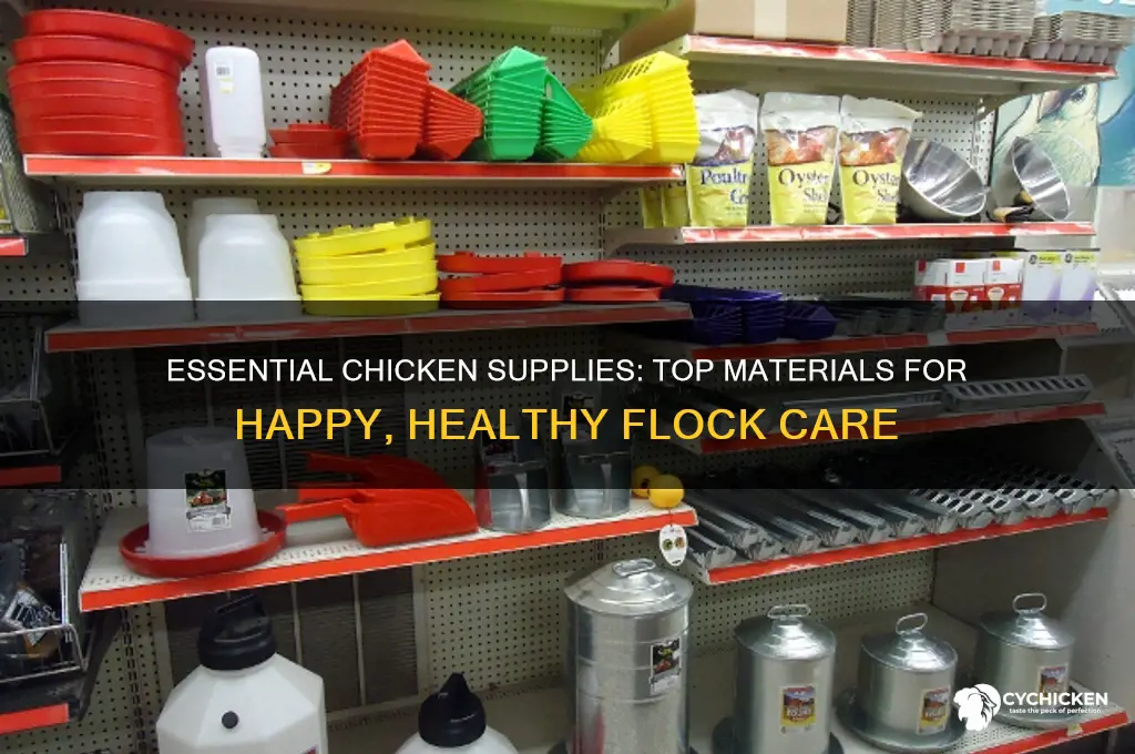 what are the best chicken supplies and materials