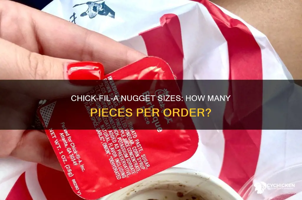 what are the chick fil a nugget counts