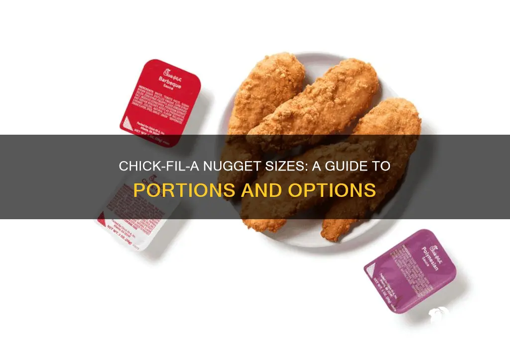 what are the chick fil a nugget sizes