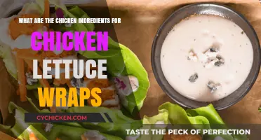 Chicken Lettuce Wraps: Ingredients for a Tasty Treat