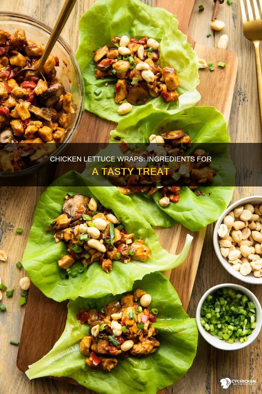 what are the chicken indredients for chicken lettuce wraps