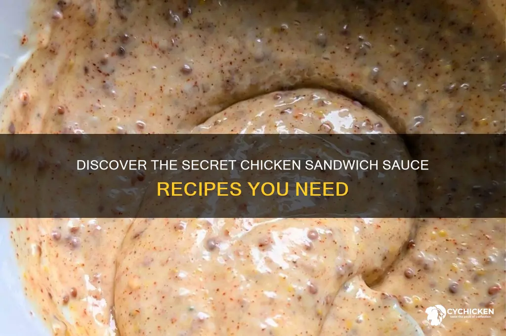 what are the chicken sandwich sauce
