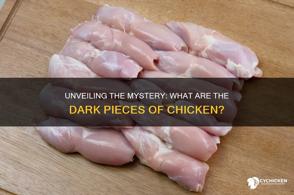 what are the dark pieces of chicken