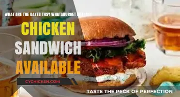 When Can You Enjoy Whataburger's Buffalo Chicken Sandwich?