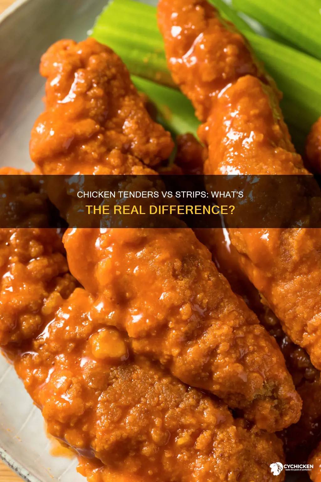 what are the differences of chicken tenders and chicken strips