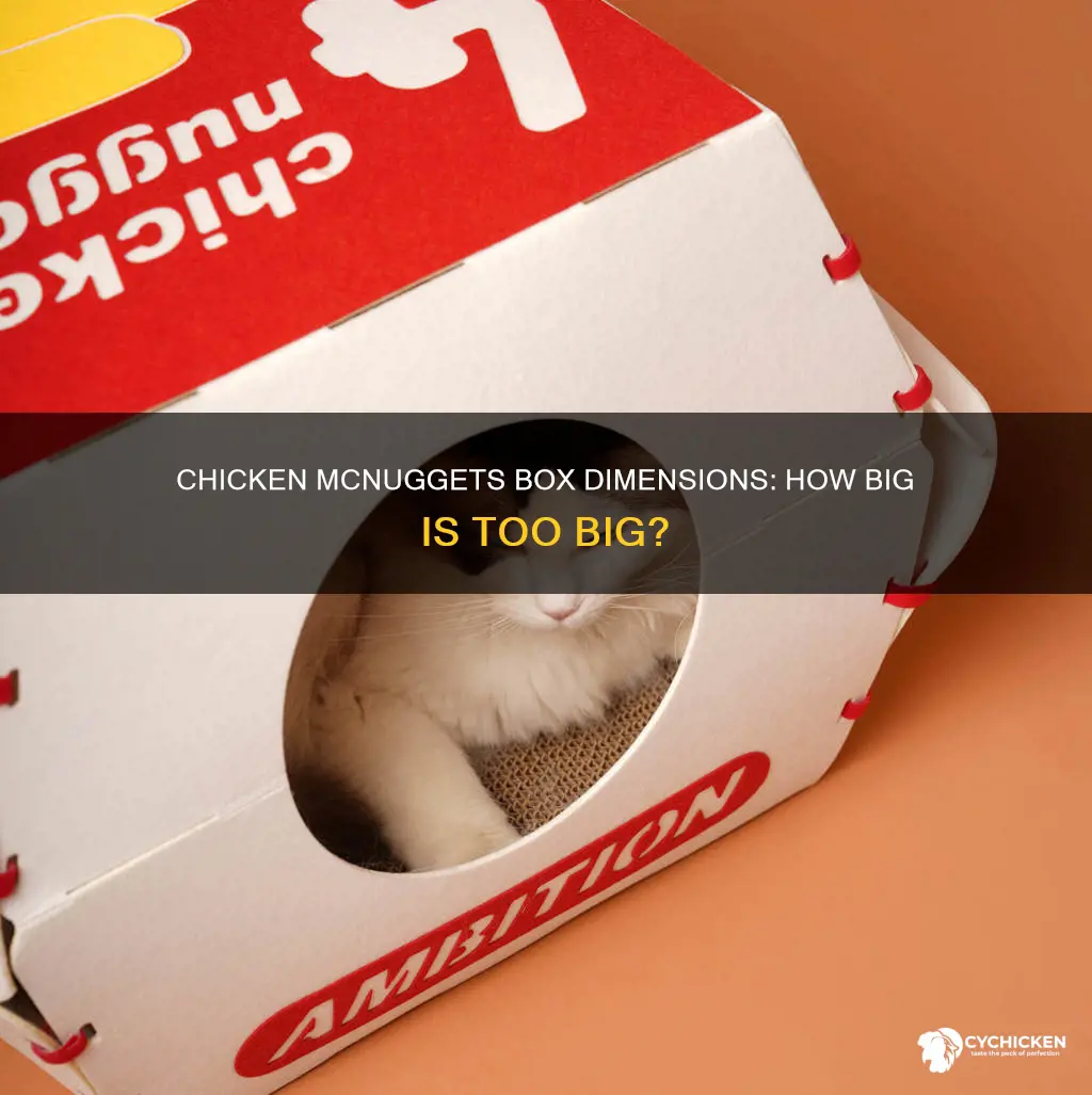 what are the dimensions of a box of chicken mcnuggets