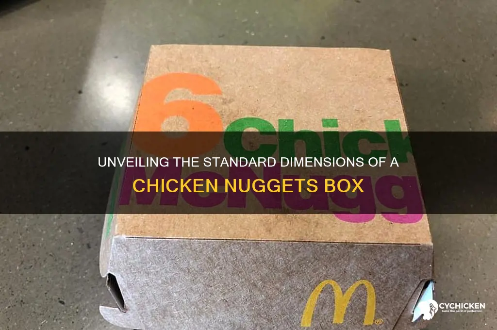 what are the dimensions of a box of chicken nuggets
