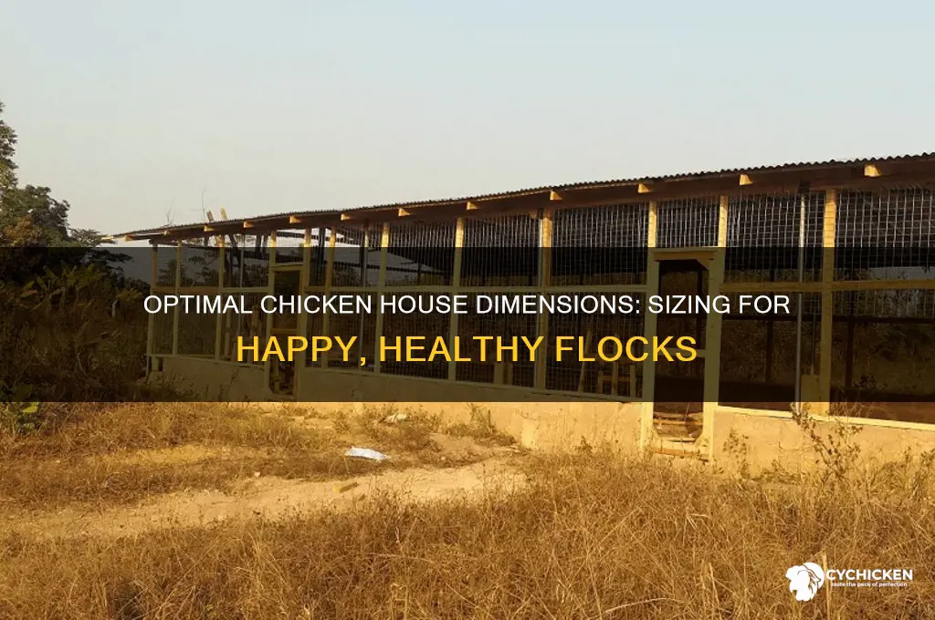 what are the dimensions of chicken houses