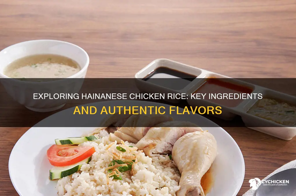 what are the in hainanese chicken rice