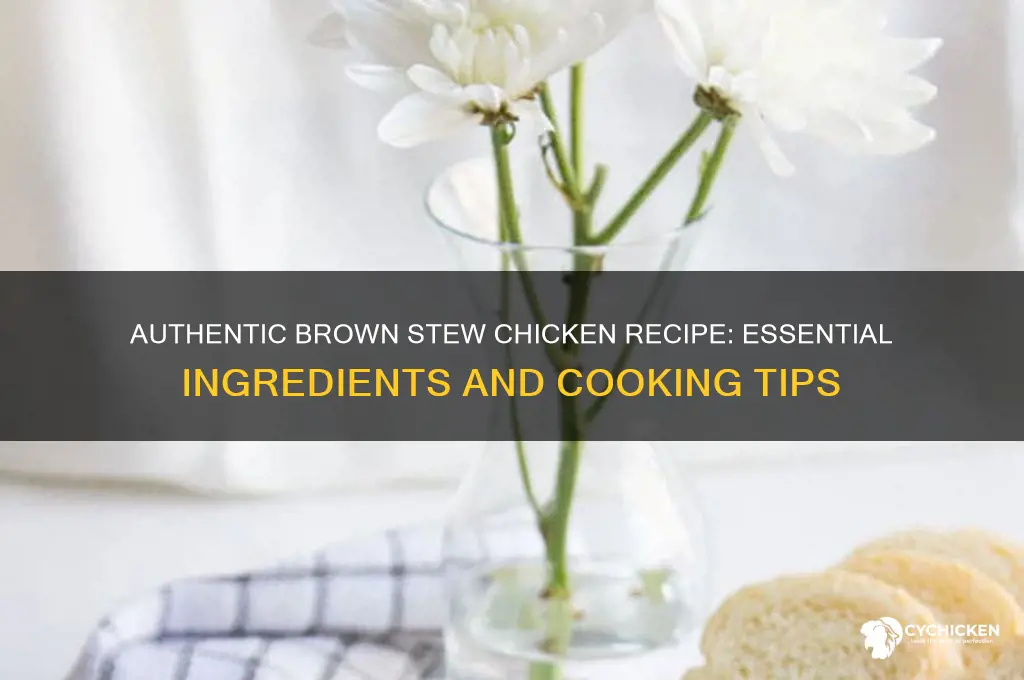 what are the ingredients for brown stew chicken