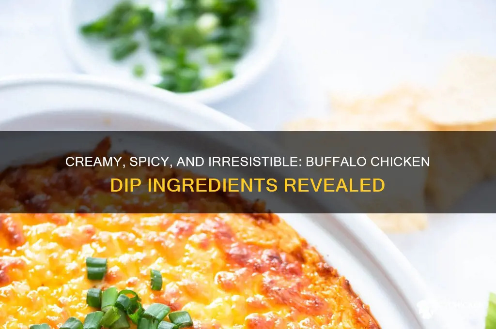 what are the ingredients for buffalo chicken dip