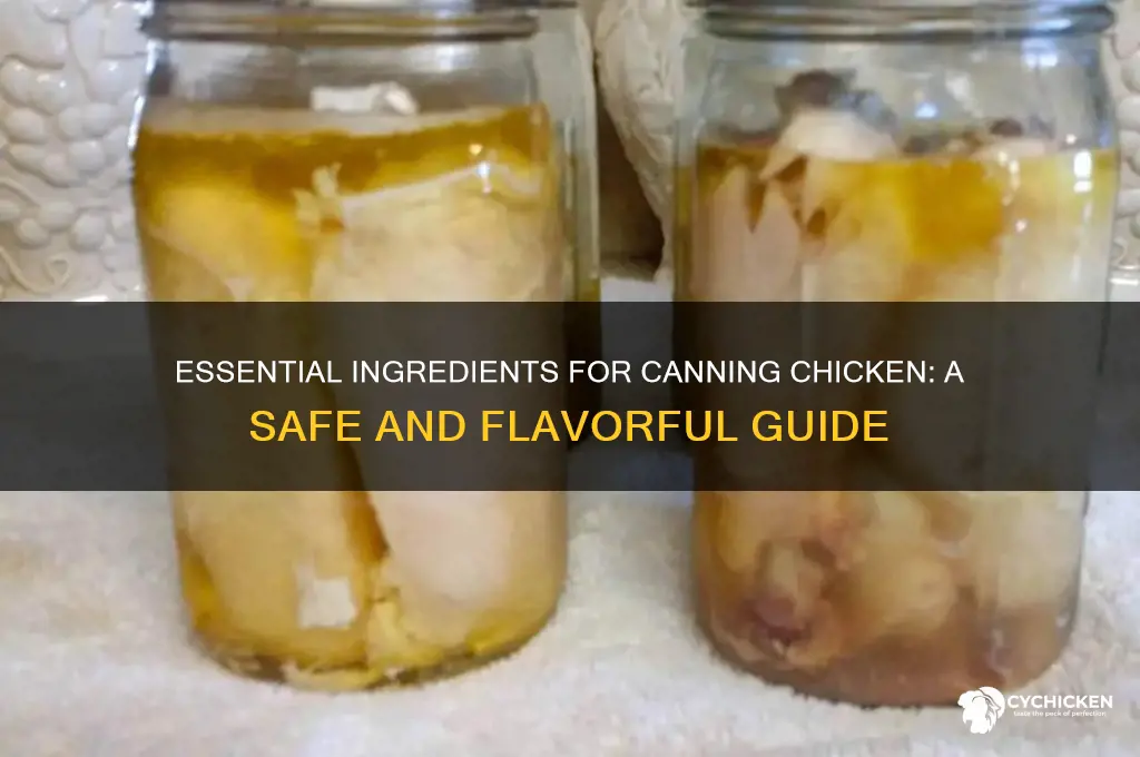 what are the ingredients for canning chicken