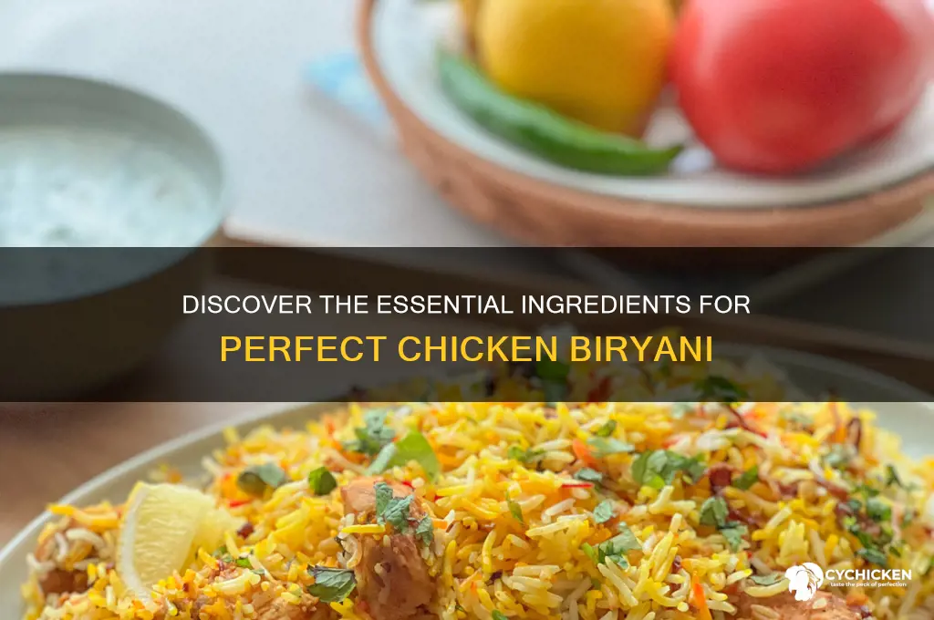 what are the ingredients for chicken biryani