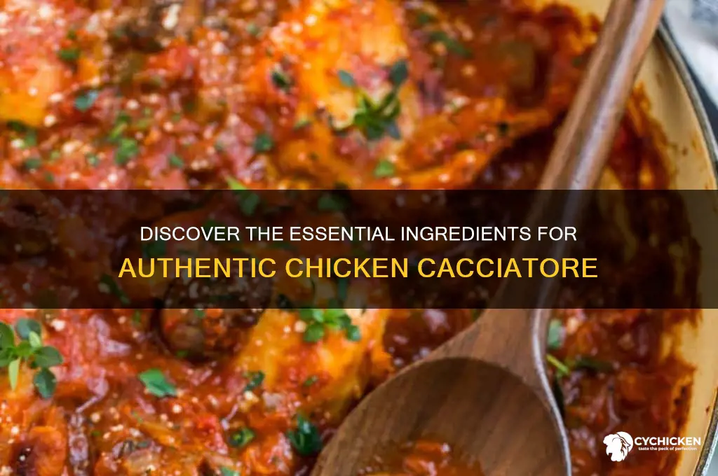 what are the ingredients for chicken cacciatore