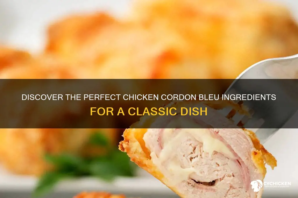 what are the ingredients for chicken cordon bleu