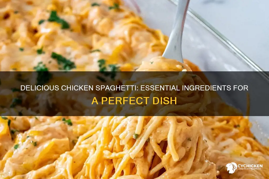 what are the ingredients for chicken spaghetti