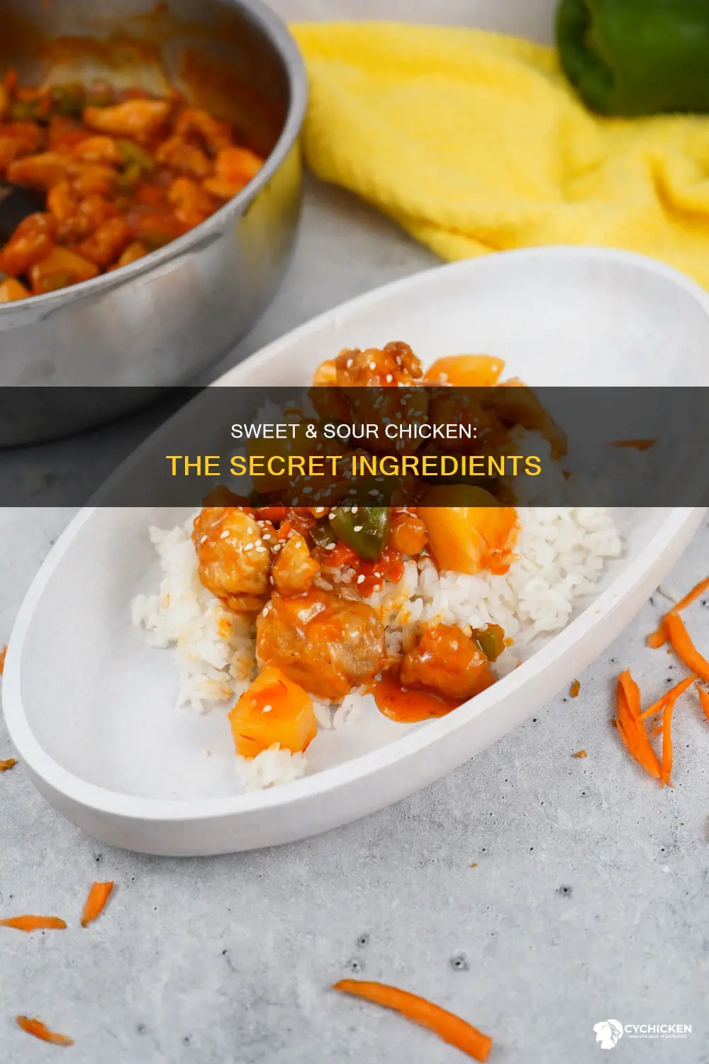 what are the ingredients for sweet and sour chicken