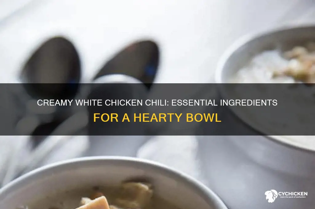 what are the ingredients for white chicken chili