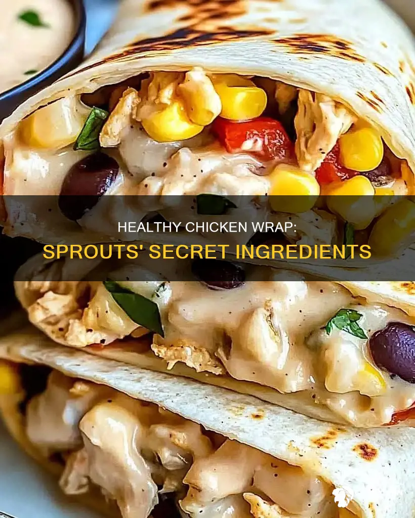 what are the ingredients in a sprouts chicken wrap