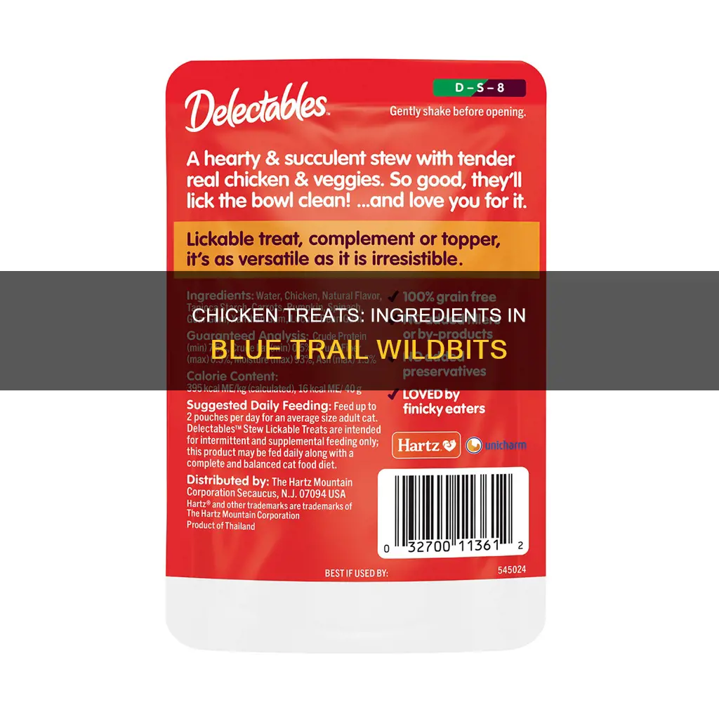 what are the ingredients in blue trail treats wildbits chicken