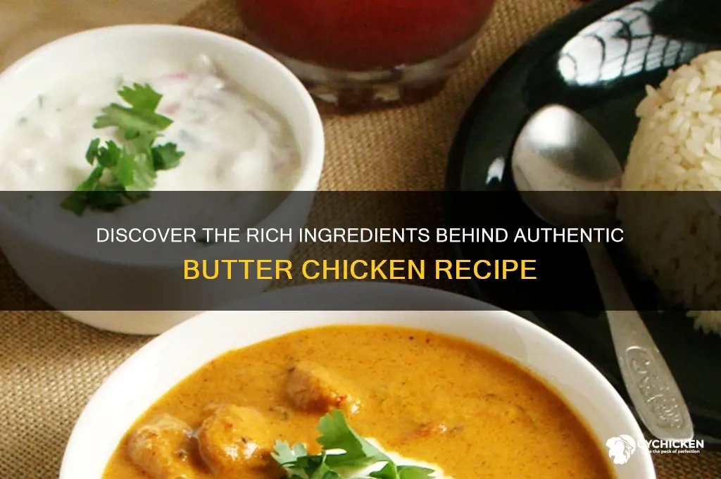 what are the ingredients in butter chicken