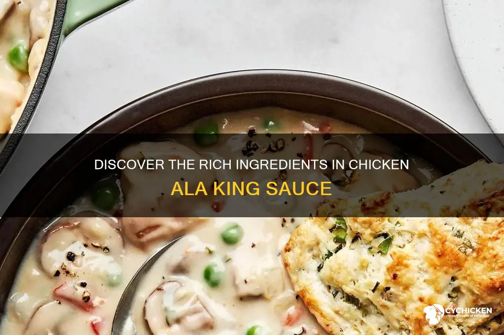 what are the ingredients in chicken ala king sauce