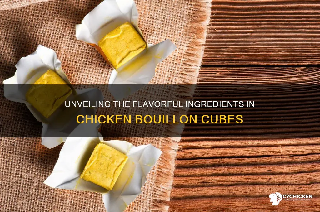 what are the ingredients in chicken bouillon cubes