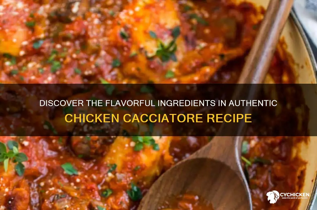what are the ingredients in chicken cacciatore