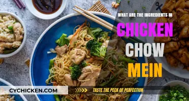Discover the Essential Ingredients in Chicken Chow Mein