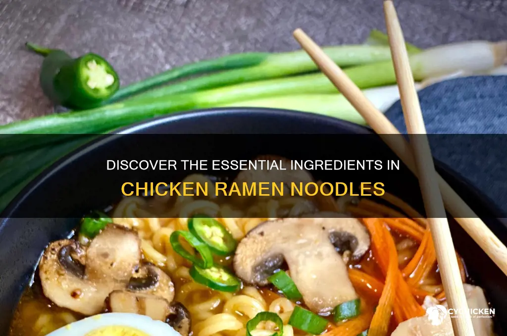 what are the ingredients in chicken ramen noodles